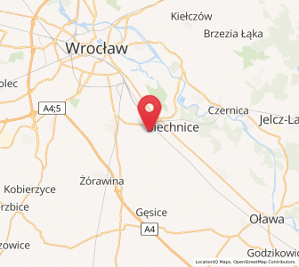 Map of Święta Katarzyna, Lower Silesia