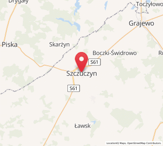 Map of Szczuczyn, Podlasie