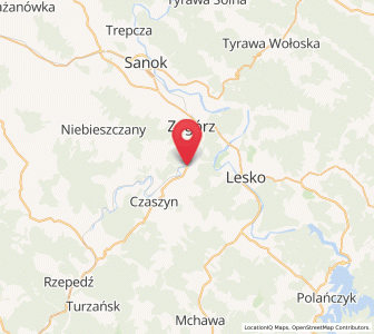 Map of Tarnawa Dolna, Subcarpathia