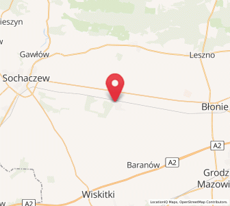 Map of Teresin, Mazovia