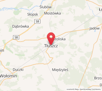 Map of Tłuszcz, Mazovia