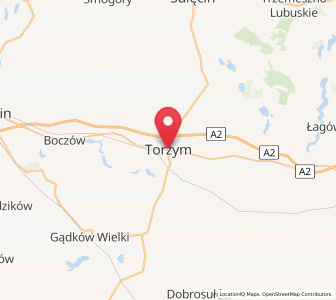 Map of Torzym, Lubusz