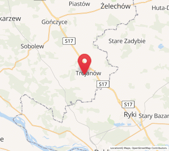 Map of Trojanów, Mazovia