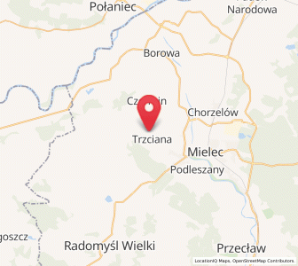 Map of Trzciana, Subcarpathia