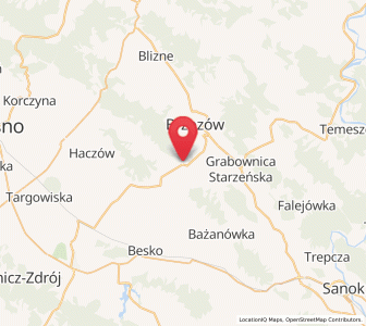 Map of Turze Pole, Subcarpathia