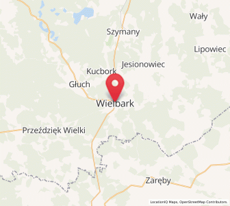 Map of Wielbark, Warmia-Masuria