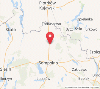 Map of Wierzbinek, Greater Poland