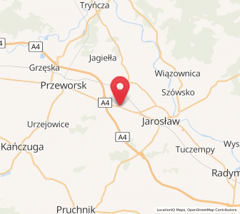 Map of Wierzbna, Subcarpathia
