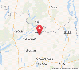 Map of Wilczogóra, Greater Poland