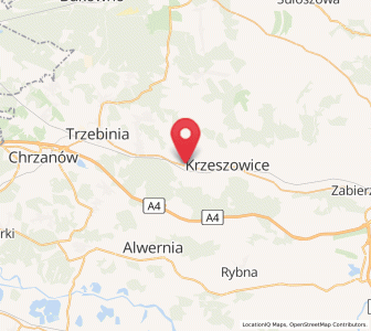 Map of Wola Filipowska, Lesser Poland