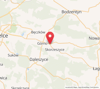Map of Wola Jachowa, Świętokrzyskie