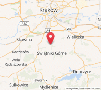 Map of Wrząsowice, Lesser Poland
