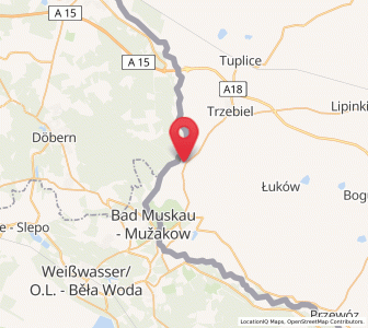 Map of Żarki Wielkie, Lubusz