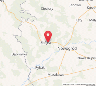 Map of Zbójna, Podlasie