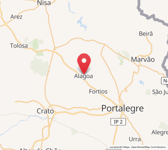 Map of Alagoa, Portalegre