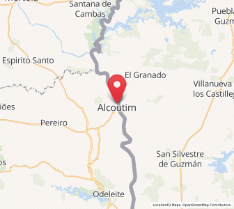 Map of Alcoutim, Faro