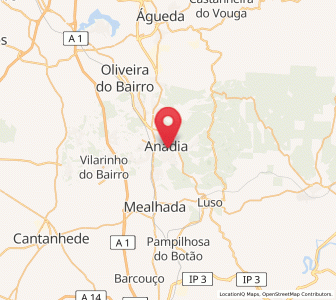 Map of Anadia, Aveiro