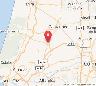 Map of Arazede, Coimbra