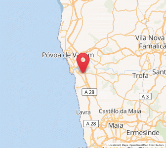 Map of Árvore, Porto