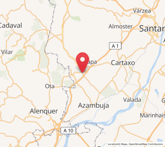 Map of Aveiras de Cima, Lisbon