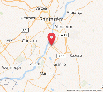 Map of Bemfica, Santarém