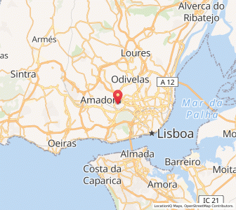 Map of Benfica, Lisbon