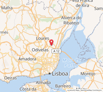 Map of Camarate, Lisbon