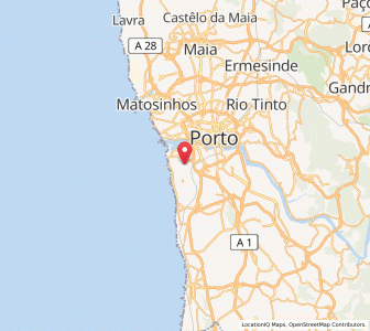 Map of Canidelo, Porto