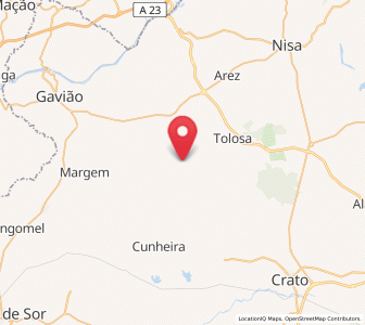Map of Comenda, Portalegre