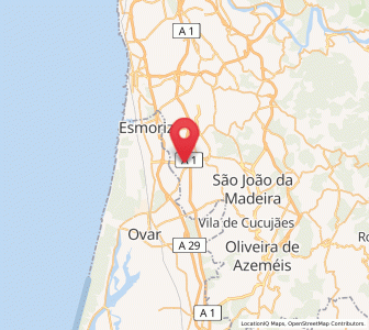 Map of Espargo, Aveiro