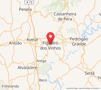 Map of Figueiró dos Vinhos, Leiria