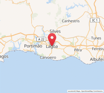 Map of Lagoa, Faro