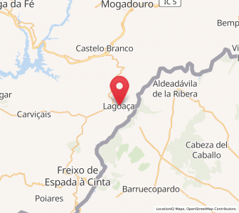 Map of Lagoaça, Bragança