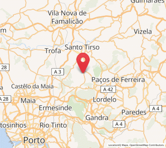 Map of Lamelas, Porto