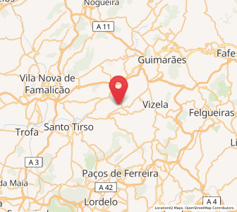 Map of Lordelo, Braga