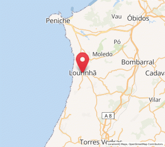 Map of Lourinha, Lisbon