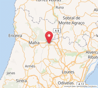 Map of Malveira, Lisbon