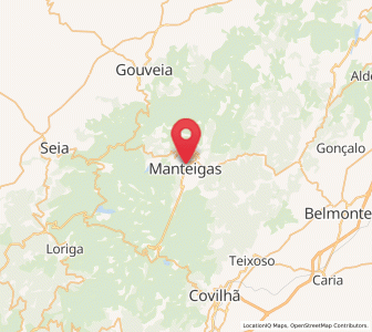 Map of Manteigas, Guarda