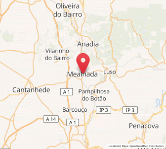Map of Mealhada, Aveiro