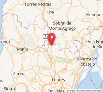 Map of Milharado, Lisbon