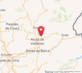 Map of Mozelos, Viana do Castelo