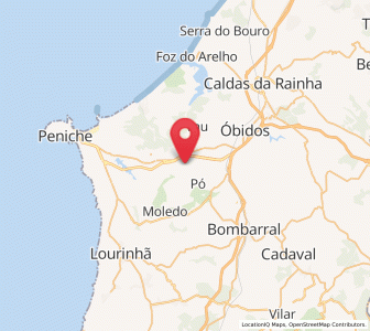 Map of Olho Marinho, Leiria