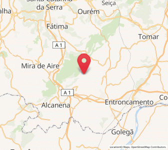 Map of Pedrógão, Santarém