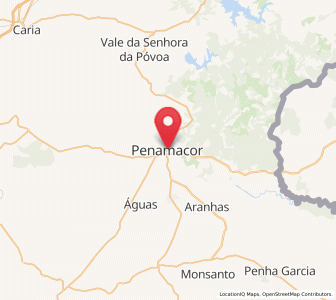 Map of Penamacor, Castelo Branco