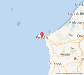 Map of Peniche, Leiria