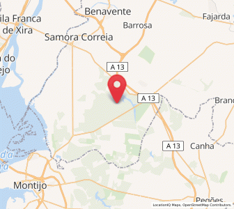 Map of Poceirão, Santarém
