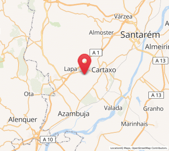 Map of Pontével, Santarém