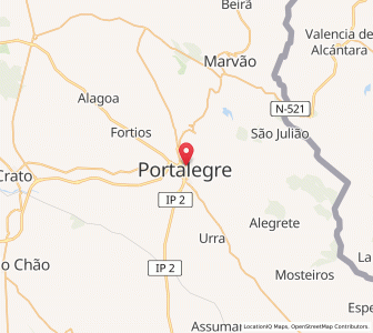 Map of Portalegre, Portalegre
