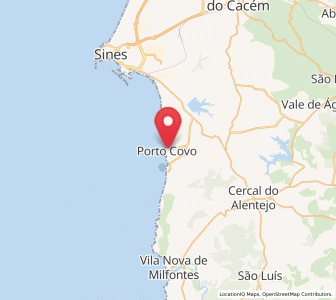 Map of Porto Covo, Setúbal