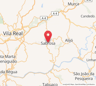Map of Sabrosa, Vila Real